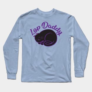 Lap Daddy (black cat) Long Sleeve T-Shirt